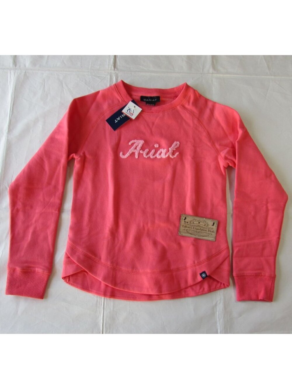 Ariat Youth Girl's Long Sleeve Benicia Sweatshirt Coral Paradise 10054918